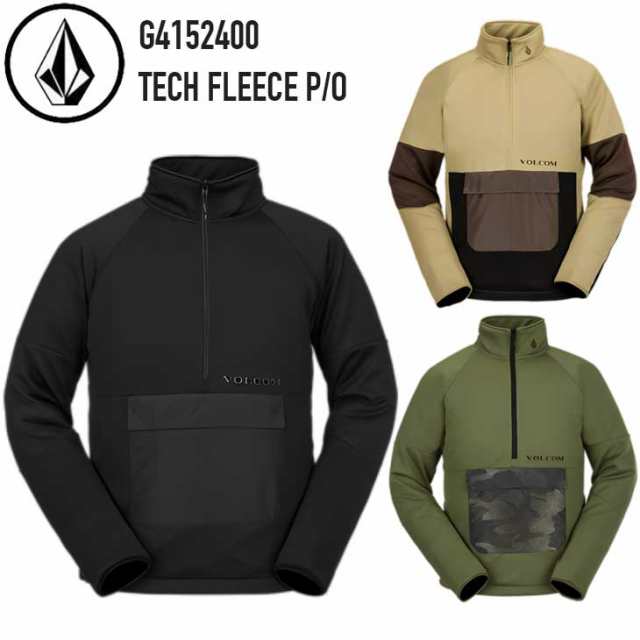 23-24 ボルコム VOLCOM スノーボード 撥水 プルオーバー TECH FLEECE P/O G4152400 フリース ship1