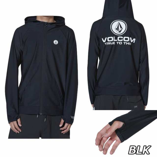 volcom ボルコム メンズ ラッシュガード 【Apac TTT L/S Zip RG】 Japan長袖 XIP フード N03119G0  【返品種別OUTLET】｜au PAY マーケット