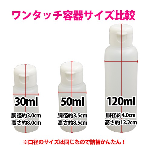 ワンタッチキャップ詰め替え容器30ml 半透明│ローション うがい薬 液体石鹸 調味料 化粧品 小分けに携帯用ボトル 5000円以上送料無料｜au  PAY マーケット