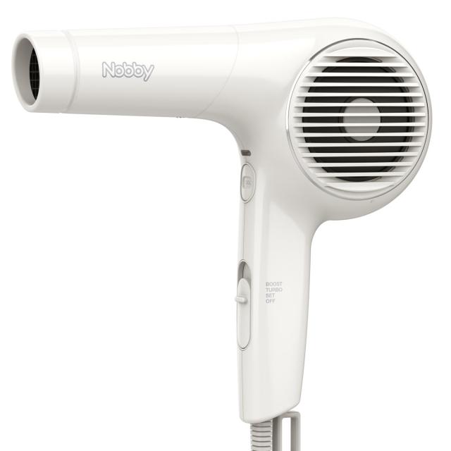 Nobby ノビー NB4100 ホワイト[日本製ヘアードライヤー]高性能フィルター採用 マイナスイオン放出量約100万個/cm3以上[送料無料](1216626)