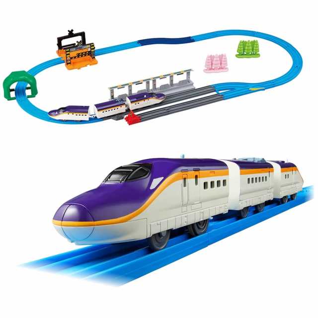 タカラトミー プラレール 連結！E8系つばさ&トミカアーチ踏切セット[タカラトミー 男の子 電車 鉄道 駅 プラレール おもちゃ][送料無料]  (6057546)の通販はau PAY マーケット - おしゃれcafe | au PAY マーケット－通販サイト