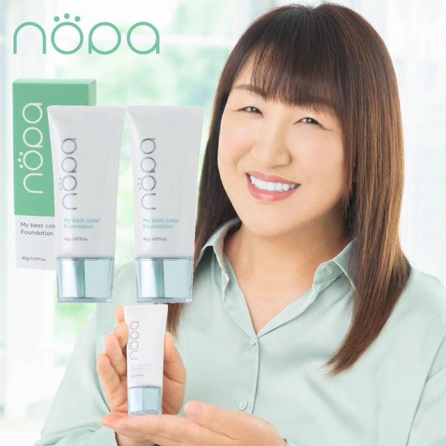 【レビューでおまけあり】[2個セット]nopa ノパ マイベストカラー ファンデーション 40g×2個 SPF50+ PA++++ [リキッドファンデーション][メール便発送OK](6064225-set2)