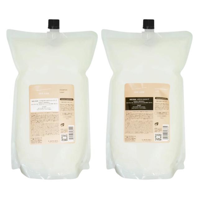 [セット]ルベル SEE SAW シーソー ヘア&スキャルプシャンプーT タイト 詰替 2500ml+ヘアトリートメントT タイト 詰替 2500ml[レフィル/詰め替え][ヘアサロン専用品][送料無料](6067245-set1)_2