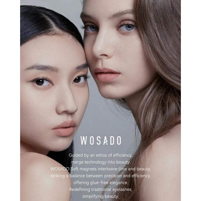 WOSADO つけまつ毛 一体型 新品 一体型 wosado マグネット式つけまつ毛 WOSADO マグネット付けまつ毛