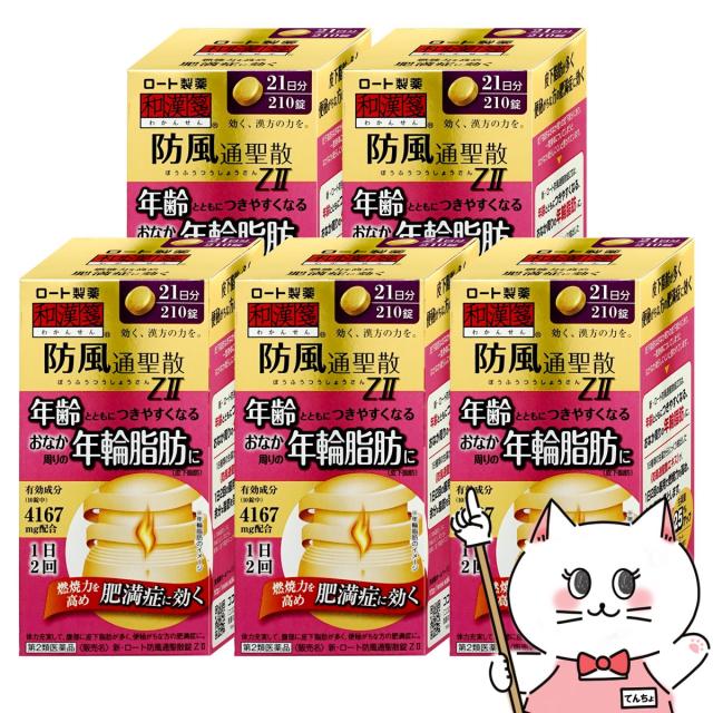 【第2類医薬品】新・ロート防風通聖散錠ZII 210錠×5個(セルフメディケーション税制対象)[ロート製薬][肥満症](6043264-set3)の通販は