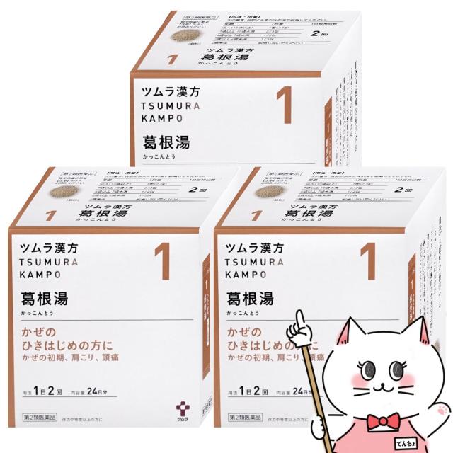 【第2類医薬品】[セット]ツムラ漢方 葛根湯エキス顆粒 48包 3個セット(セルフメディケーション税制対象)[送料無料](6045871-set2)