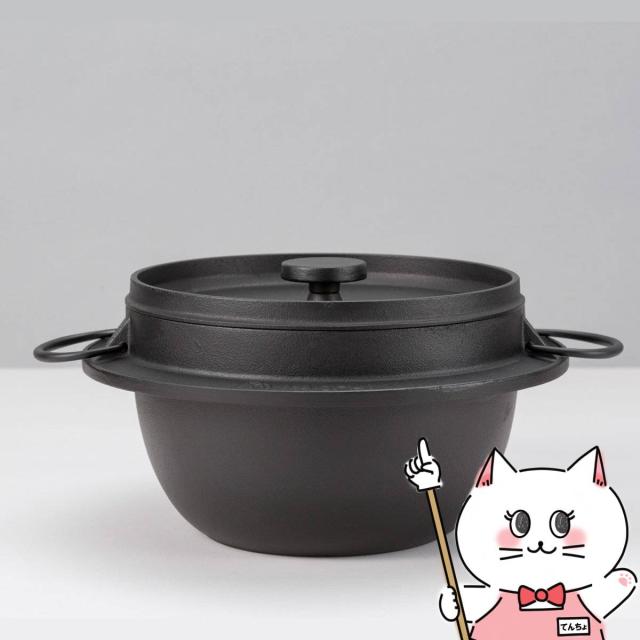 岩鋳 南部鉄器 ごはん鍋5合炊 21086