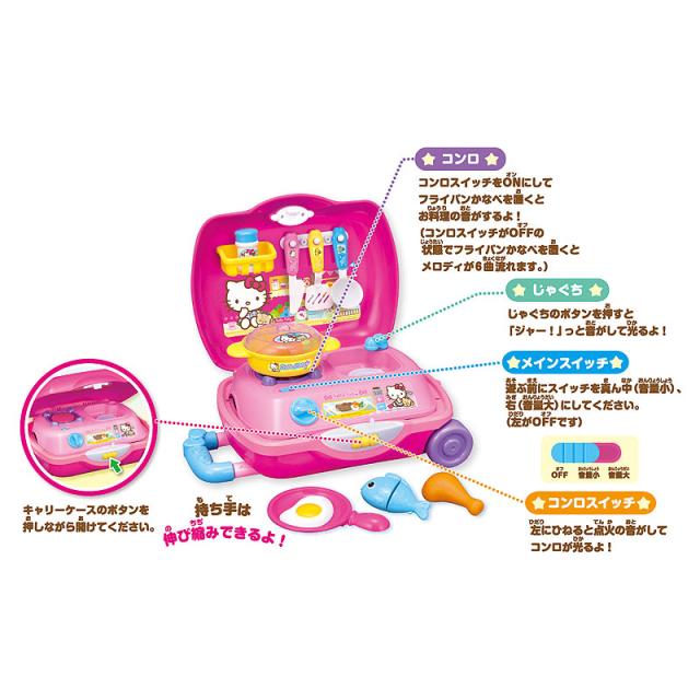 ハローキティ キッチンにへんしん キャリーケース 2才以上 沖縄 離島は送料無料対象外 の通販はau Pay マーケット おしゃれcafe