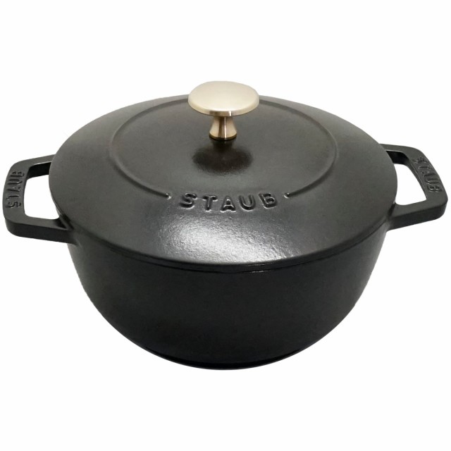 ストウブ Staub ワナベ Wa-NABE Mサイズ 40501-005 18cm ブラック[国内正規品 炊飯 和食 gohan ホーロー 鍋 調理器具 ストーブ ] (604778