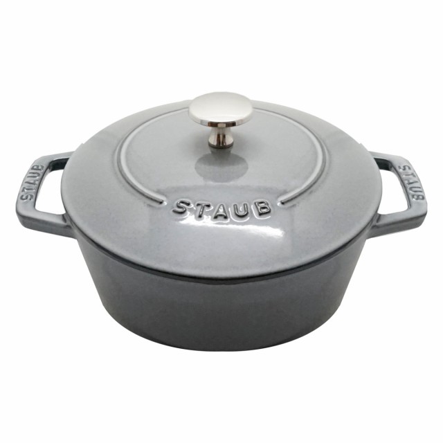 ストウブ ワナベ Mサイズ 18cm グレー Staub Wa-NABE 40501-006 [国内正規品][炊飯 和食 ホーロー 鍋 調理器具 ストーブ](6047851)