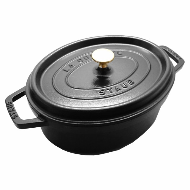 ストウブ Staub ピコ・ココット オーバル 27cm 40500-271 ブラック[ホーロー鍋/調理器具][国内正規品][送料無料](6043591)[シリアルNo付/国内生涯保証書付]の通販は