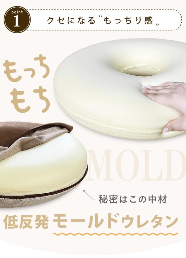 無花果&マカダ入り白チョコはりねずみ 【ドーナツクッション】New生地