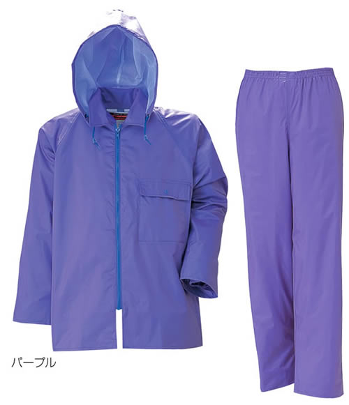 【レインコート/雨合羽/雨具/カッパ】 シンプルコート裏付 4L (上下セット) 【業務用/作業用/レインウェア】の通販は 5,120円