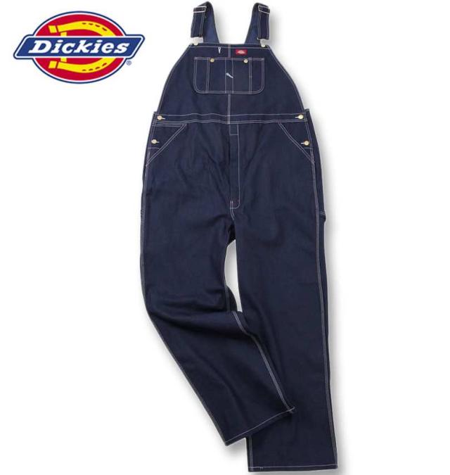 大きいサイズ DICKIES 83294 デニム ビブ オーバーオール インディゴ W44 W48/1274-4302-1-100