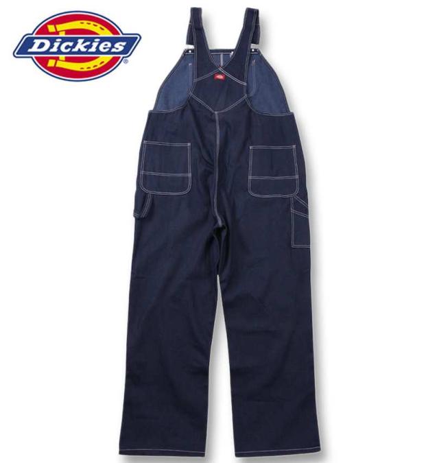 大きいサイズ DICKIES 83294 デニム ビブ オーバーオール インディゴ W44 W48/1274-4302-1-100