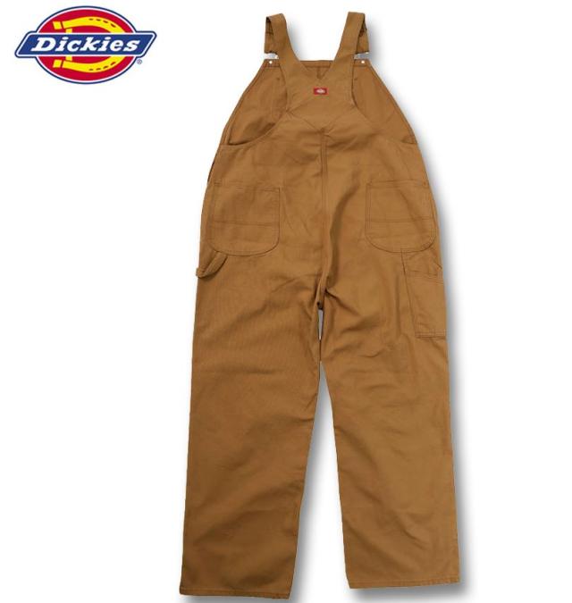 大きいサイズ DICKIES DB100 ビブ オーバーオール ブラウンダック W44 W48/1274-4303-1-100