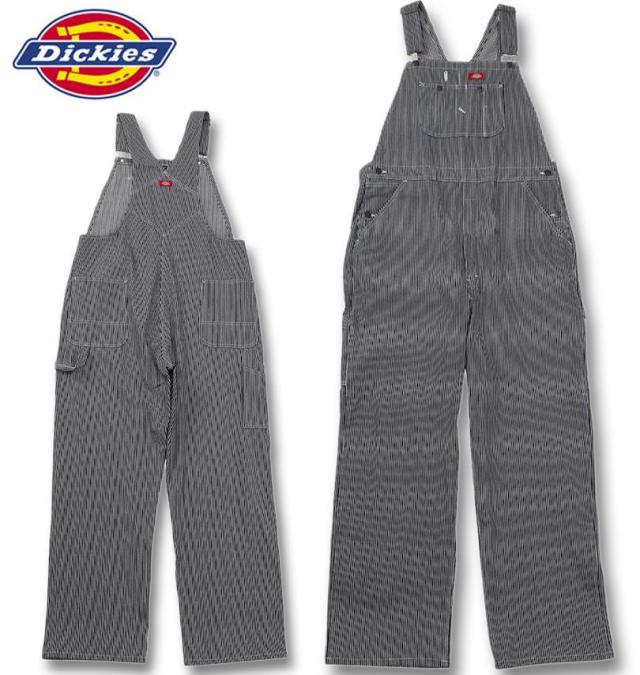 大きいサイズ DICKIES 83297 ヒッコリーストライプ ビブ オーバーオール 38 40 42 44 46 48 50/1274-4304-1-100