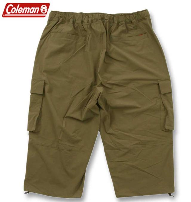 大きいサイズ Coleman ナイロンストレッチ クライミング クロップドパンツ カーキ 3L 4L 5L 6L 7L 8L/1274-4530-1-100