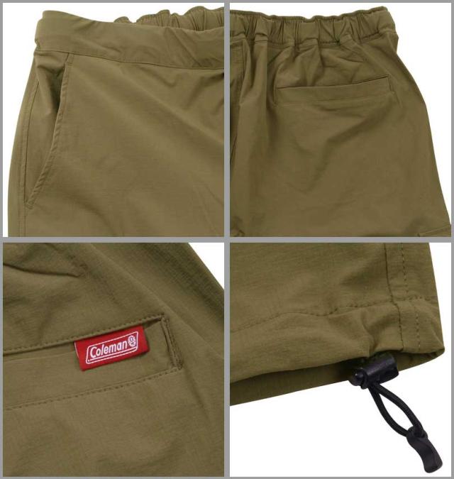 大きいサイズ Coleman ナイロンストレッチ クライミング クロップドパンツ カーキ 3L 4L 5L 6L 7L 8L/1274-4530-1-100
