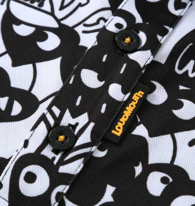 大きいサイズ LOUDMOUTH プレミアム 鹿の子 総柄 半袖シャツ ギャザリングオブハート 3L 4L 5L/1278-5226-1-200