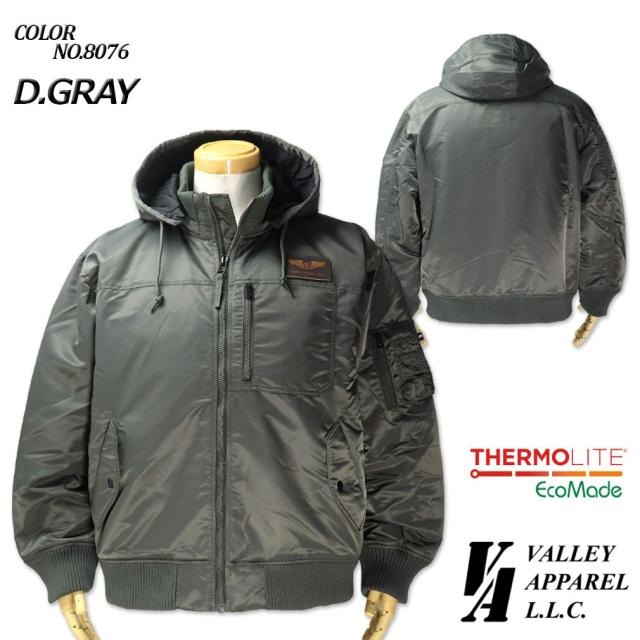 大きいサイズ VALLEY APPAREL バレイアパレル フーデッド リブ ジャケット 3L 4L 5L/OW-VA5001_1