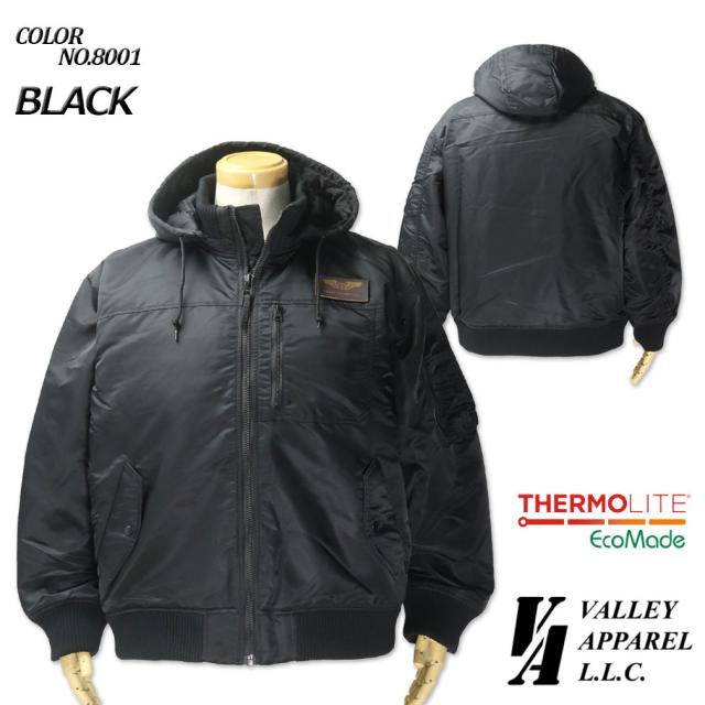 大きいサイズ VALLEY APPAREL バレイアパレル フーデッド リブ ジャケット 3L 4L 5L/OW-VA5001_2