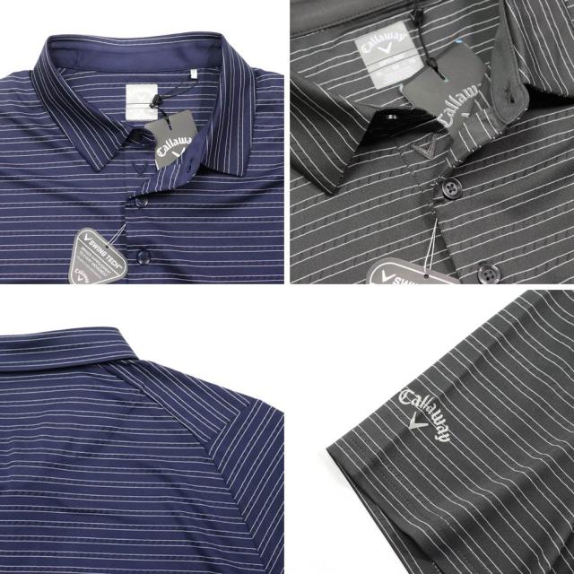 大きいサイズ Callaway(キャロウェイ) ゴルフ ストレッチ半袖ポロシャツ FINE LINE VENTILATED/XL XXL XXXL/BS-CGKSB0Q3_3