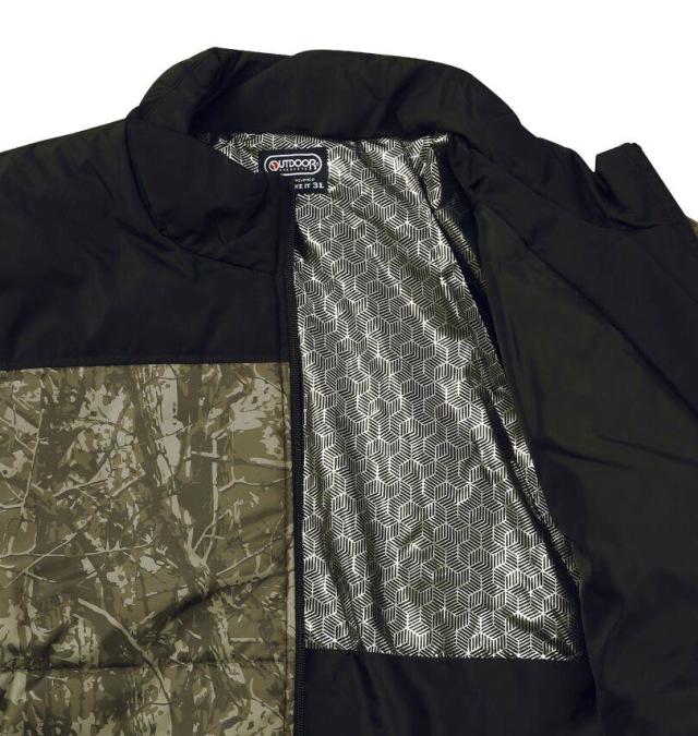 大きいサイズ OUTDOOR PRODUCTS デュスポ 背裏アルミ 中綿 キルトジャケット ブラウン 7L 8L/1253-5322-1-105