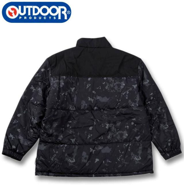 大きいサイズ OUTDOOR PRODUCTS デュスポ 背裏アルミ 中綿 キルトジャケット チャコール 7L 8L/1253-5322-2-105