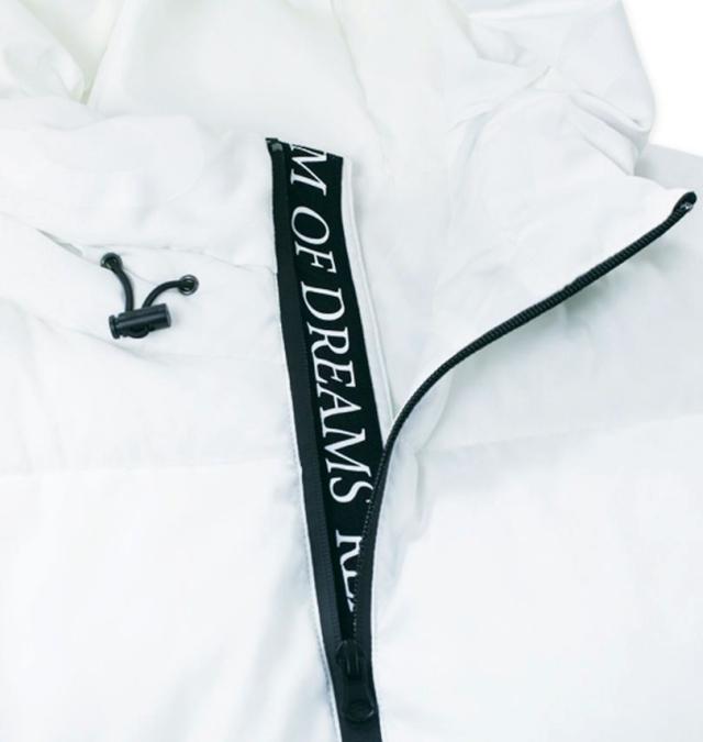 大きいサイズ in the attic フード端スエードライン切替 フェイクダウン ベスト ホワイト 3L 4L 5L 6L/1253-4340-1-108