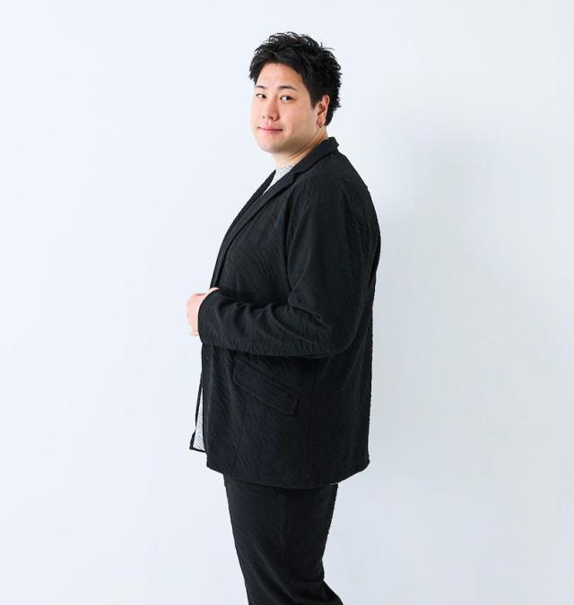 大きいサイズ in the attic バイアス 膨れジャガード 2B ジャケット ブラック 3L 4L 5L 6L/1258-5364-2-108