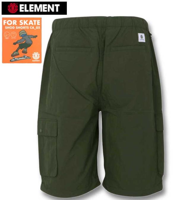 大きいサイズ ELEMENT SHODカーゴハーフパンツ フォレストナイト 3L 4L 5L 6L/1274-3270-3-108