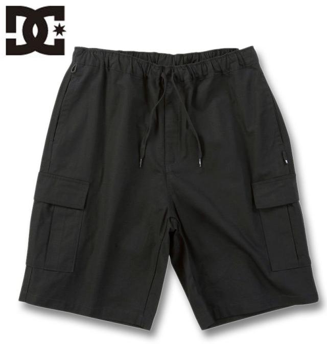 大きいサイズ DCSHOES 25 WIDE CARGO ハーフパンツ ブラックリップストップ 3L 4L 5L 6L/1274-5236-2-108