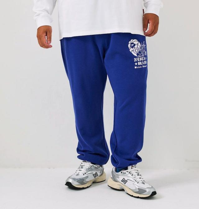 大きいサイズ NESTA BRAND 裏毛 スウェットパンツ ロイヤルブルー 3L 4L 5L 6L 8L/1274-5335-1-108