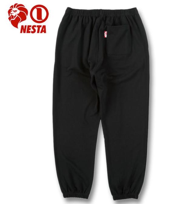 大きいサイズ NESTA BRAND 裏毛 スウェットパンツ ブラック 3L 4L 5L 6L 8L/1274-5335-2-108
