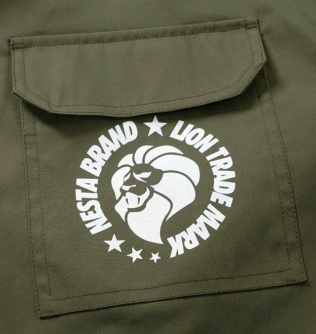 大きいサイズ NESTA BRAND オープンカラー 長袖 シャツ カーキ 3L 4L 5L 6L 8L/1277-4315-1-108