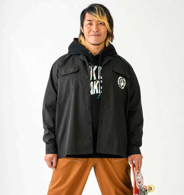 大きいサイズ NESTA BRAND オープンカラー 長袖 シャツ ブラック 3L 4L 5L 6L 8L/1277-4315-2-108