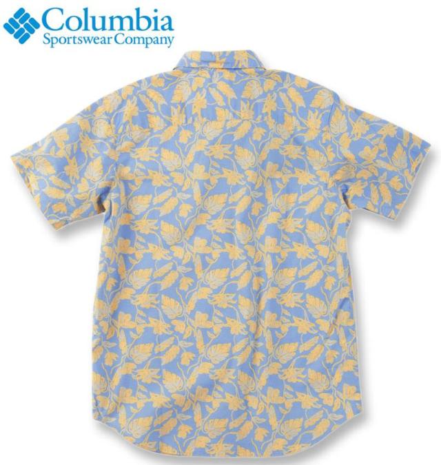 大きいサイズ Columbia ラピッドリバー プリンテッド 半袖シャツ リップルブルーパイン 1X 2X 3X 4X 5X 6X/1277-5210-2-108