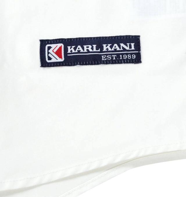大きいサイズ KARL KANI 半袖シャツ ホワイト 3L 4L 5L 6L 8L/1277-5240-1-108