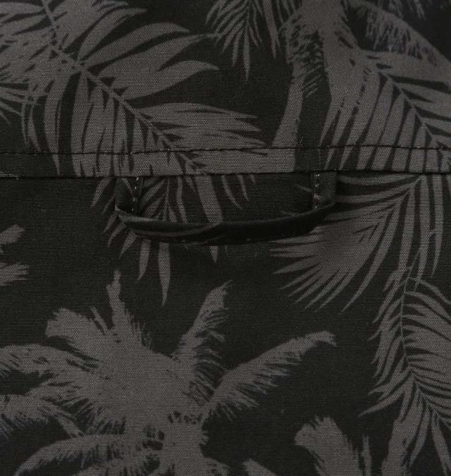 大きいサイズ KARL KANI ボタニカル柄 半袖シャツ ブラック 3L 4L 5L 6L 8L/1277-5241-2-108