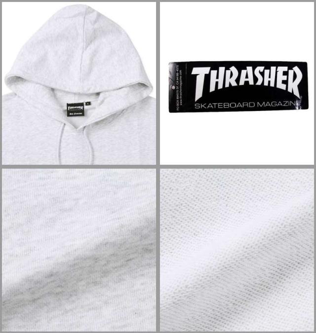 大きいサイズ THRASHER Devil's Music プルパーカー アッシュ 3L 4L 5L 6L 8L/1278-4667-1-108