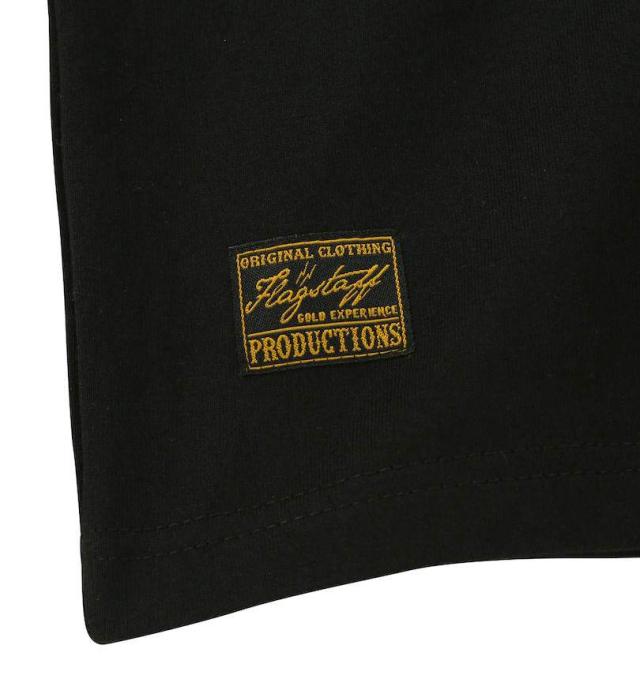 大きいサイズ FLAGSTAFF×PEANUTS スヌーピーコラボ 半袖 Tシャツ ブラック 3L 4L 5L 6L 8L/1278-5227-2-108