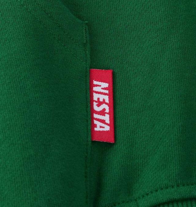 大きいサイズ NESTA BRAND 半袖 フルジップ パーカー グリーン 3L 4L 5L 6L 8L/1278-5553-1-108