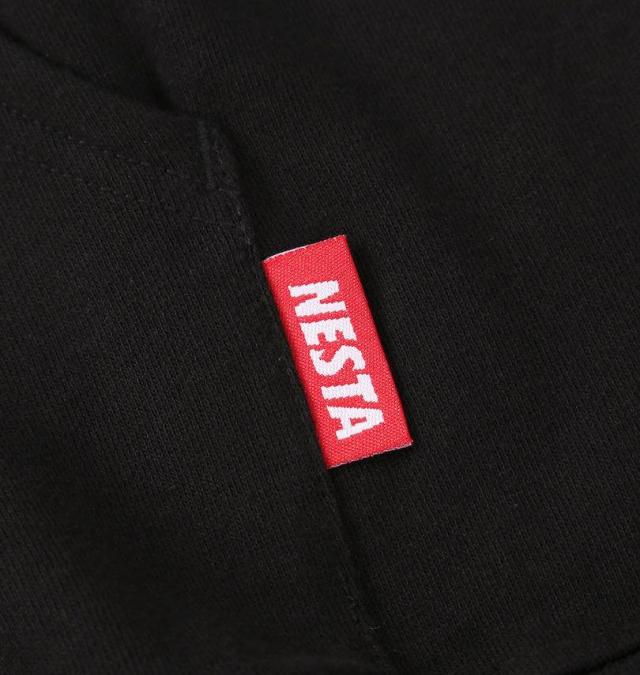 大きいサイズ NESTA BRAND 半袖 フルジップ パーカー ブラック 3L 4L 5L 6L 8L/1278-5553-2-108