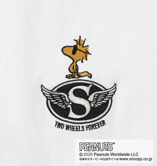 大きいサイズ FLAGSTAFF×PEANUTS スヌーピーコラボ 半袖 Tシャツ ホワイト 3L 4L 5L 6L 8L/1278-5596-1-108