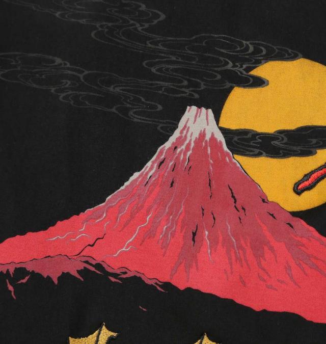 大きいサイズ 絡繰魂×PEANUTS スヌーピーコラボ 半袖 Tシャツ ブラック 3L 4L 5L 6L/1278-5597-2-108