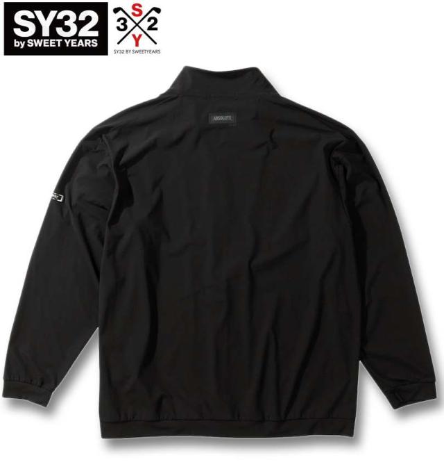 大きいサイズ SY32 by SWEET YEARS ゴルフ カルビコ 425 ハイストレッチ フルジップ ジャケット ブラック 3L 4L 5L 6L/1273-4356-2-310