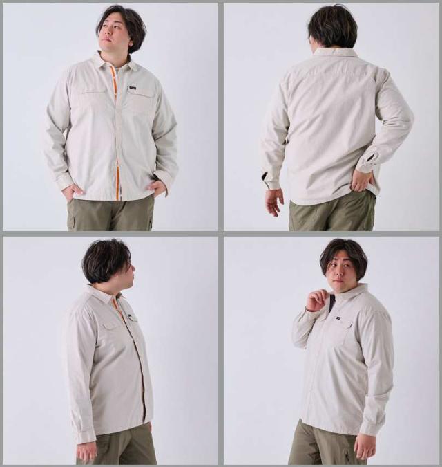 大きいサイズ Columbia ランドロマーラインド 長袖シャツ ダークストーン 1X 2X 3X 4X 5X 6X/1277-4350-1-110