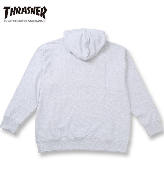 大きいサイズ THRASHER プルパーカー アッシュ 3L 4L 5L 6L 8L/1278-5656-1-110