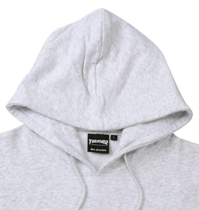 大きいサイズ THRASHER プルパーカー アッシュ 3L 4L 5L 6L 8L/1278-5656-1-110
